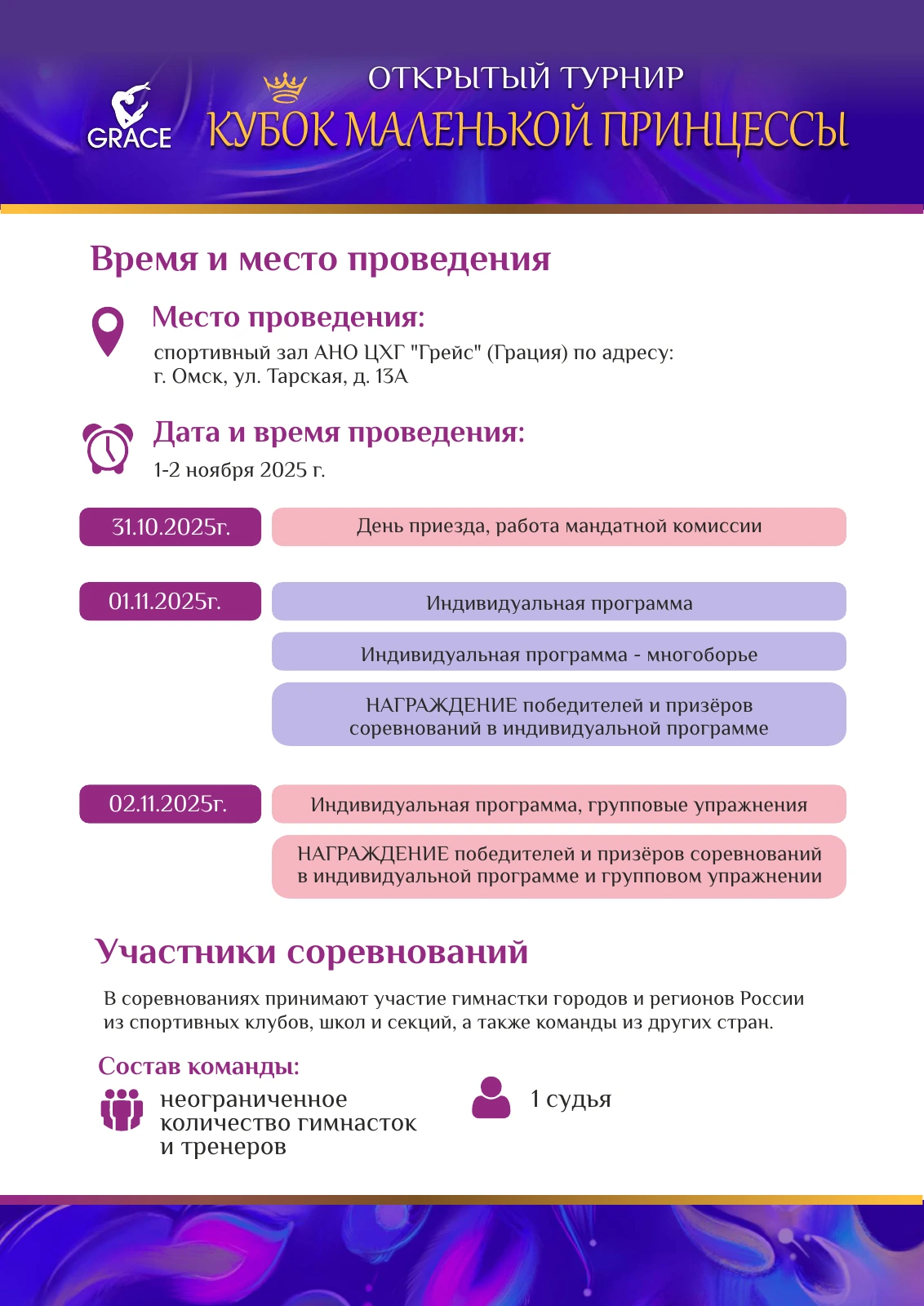 Положение «Кубок маленькой принцессы», страница 2 из 6